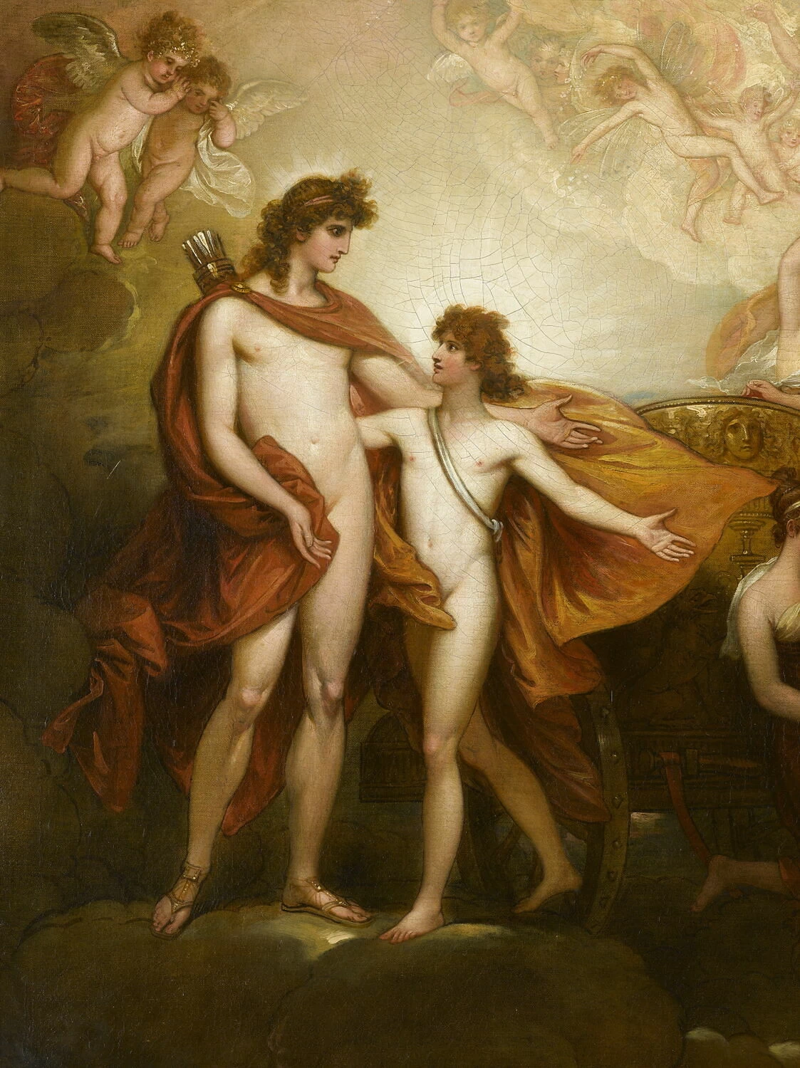 Fetonte chiede ad Apollo di guidare il carro del Sole, 1804 - dettaglio